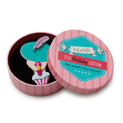 Erstwilder 5th Birthday Chic Lady Brooch Pin Box