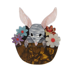 Erstwilder Basket of Bilby Brooch Pin Front