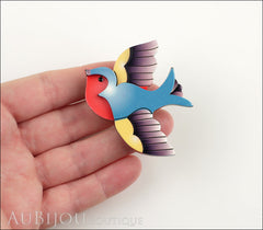 Erstwilder Bird Brooch Pin Betty Jo Sparrow Left Model