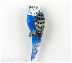 Erstwilder Bird Brooch Pin Budgerigar Budgie Victor The Verbose Front