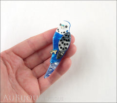 Erstwilder Bird Brooch Pin Budgerigar Budgie Victor The Verbose Model