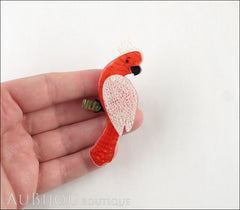 Erstwilder Bird Brooch Pin Carnaboo the Cockatoo Pink White Model