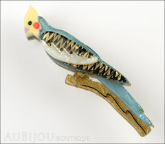 Erstwilder Bird Brooch Pin Connor Cockatiel Cockatoo Front