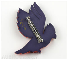 Erstwilder Bird Brooch Pin Girlberta Galah Cockatoo Parrot Pink Grey Back