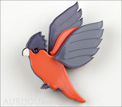 Erstwilder Bird Brooch Pin Girlberta Galah Cockatoo Parrot Pink Grey Front