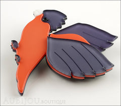 Erstwilder Bird Brooch Pin Girlberta Galah Cockatoo Parrot Pink Grey Side