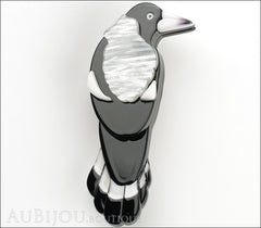 Erstwilder Bird Brooch Pin Marjorie Magpie Front