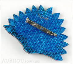 Erstwilder Bird Brooch Pin Penelope Peacock Blue Purple Back