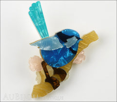 Erstwilder Bird Brooch Pin Phoebe The Fairy Wren Front