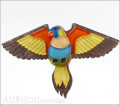Erstwilder Bird Brooch Pin Rainbow Lorie Parrot Front