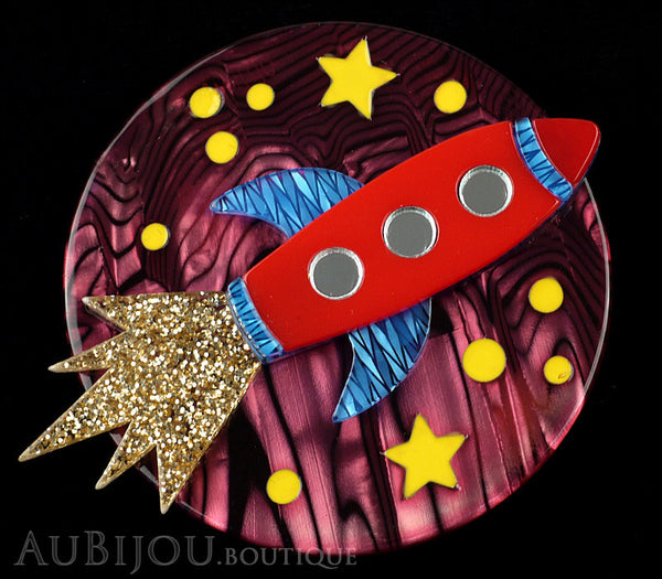 Erstwilder Blast Off Rocket Launch Brooch Pin Gallery