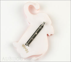 Erstwilder Brooch Pin Alice the Elephant Orange White Polka Dot Back