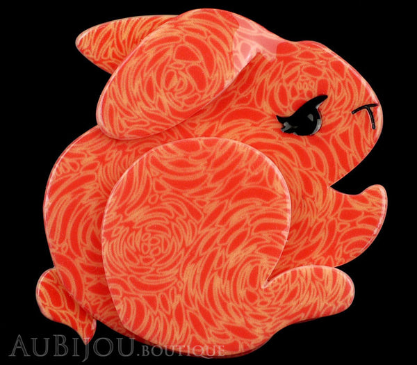 Erstwilder Brooch Pin Bebe The Bunny Orange Gallery