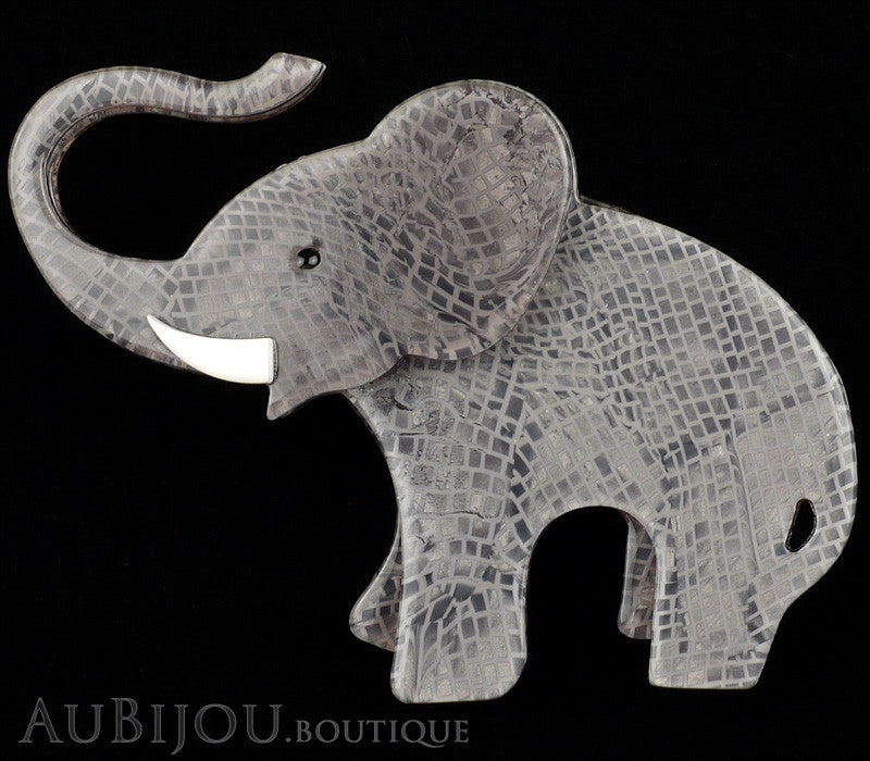 Erstwilder Brooch Pin Elizaveta The Elephant Grey Gallery