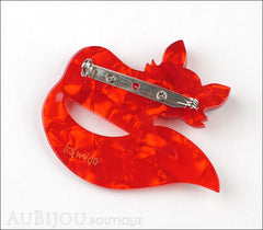 Erstwilder Brooch Pin Faustine Fox Red Back