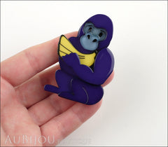 Erstwilder Brooch Pin Giggles The Gorilla Purple Model