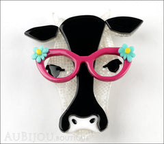 Erstwilder Brooch Pin Hippy Hilda Heifer Cow Front