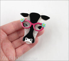 Erstwilder Brooch Pin Hippy Hilda Heifer Cow Model