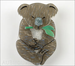 Erstwilder Brooch Pin Kevin Koala Grey Front