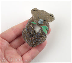 Erstwilder Brooch Pin Kevin Koala Grey Model