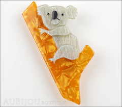 Erstwilder Brooch Pin Kolora Koala Yellow Front