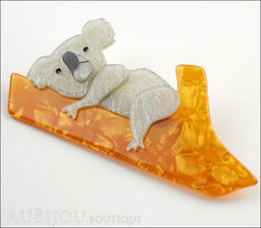 Erstwilder Brooch Pin Kolora Koala Yellow Side