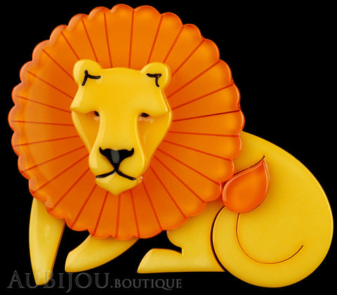 Erstwilder Brooch Pin Len Lion Yellow Orange Gallery