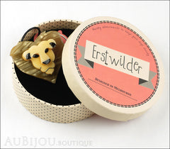 Erstwilder Brooch Pin Lionheart Lion Head Box