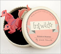 Erstwilder Brooch Pin Mimi And Moses Meerkat Red Box