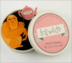 Erstwilder Brooch Pin Olivia’s Orangutan Orange Box
