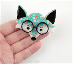 Erstwilder Brooch Pin Oscar Wildenfox Fox Floral Model