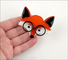 Erstwilder Brooch Pin Oscar Wildenfox Fox Orange Model