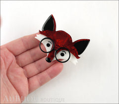 Erstwilder Brooch Pin Oscar Wildenfox Fox Red Model