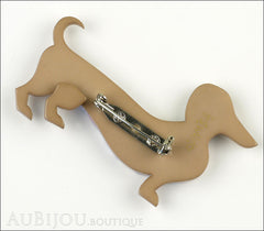 Erstwilder Brooch Pin Samuel The Silly Sausage Dachshund Pinstripes Back