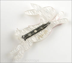 Erstwilder Brooch Pin The White Rabbit Back