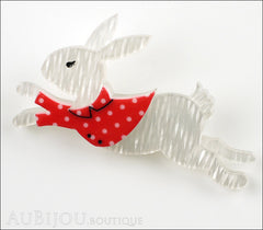 Erstwilder Brooch Pin The White Rabbit Front