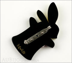Erstwilder Brooch Pin Trixie Bunny Honey Rabbit Magician Hat Trick Back