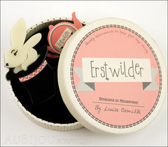 Erstwilder Brooch Pin Trixie Bunny Honey Rabbit Magician Hat Trick Box