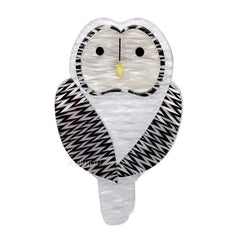 Erstwilder Call Of The Ural Owl Bird Brooch Pin Front