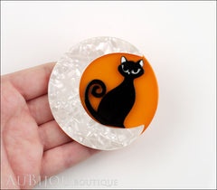 Erstwilder Cat Pin Brooch Cara the Halloween Kitty Model