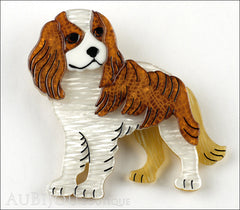 Erstwilder Cavalier King Charles Spaniel Dog Brooch Pin Front