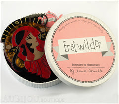 Erstwilder Cleopatra Compact Mirror Deco Egyptian Red Box