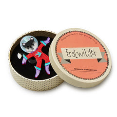 Erstwilder Cosmic Kitty Space Cat Brooch Pin Box