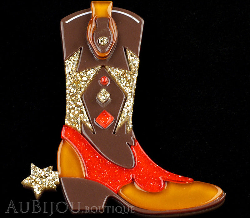 Erstwilder Cowboy Boot Scootin Brooch Pin Gallery