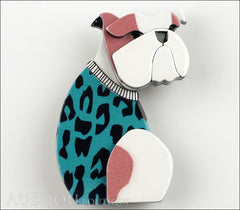 Erstwilder Dog Brooch Pin Butch the Bulldog Dog Front