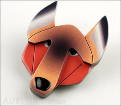 Erstwilder Dog Brooch Pin Gillian German Shepherd Dog Side