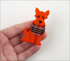 Erstwilder Dog Brooch Pin Scooter the Scottie Orange Model