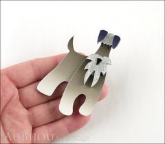 Erstwilder Dog Brooch Pin The Schnauzer and Klaus Grey Model
