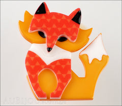 Erstwilder Fox Brooch Pin Fluer the Foxy Flame Fox Front