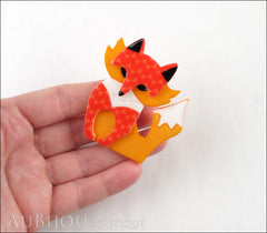 Erstwilder Fox Brooch Pin Fluer the Foxy Flame Fox Model